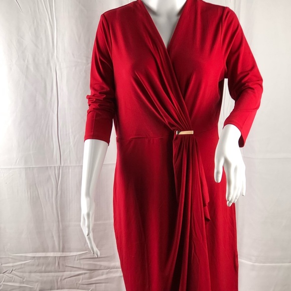 charter club faux wrap dress